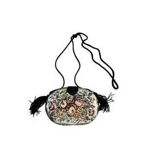 La Regale tapestry shoulder bag with tassels